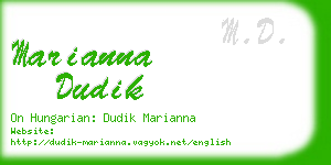 marianna dudik business card